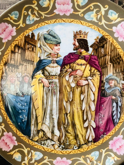 Wedgwood “The Wedding of Arthur and Guinevere” – The Legend of King Arthur Collector Plate (1987, Made in England)