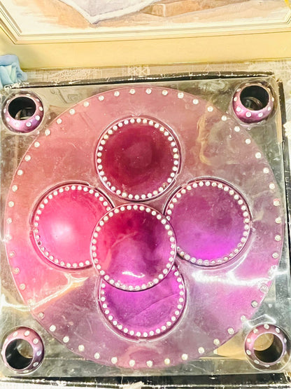 Resin Coaster Set – 5 Large & 5 Small with napkins holder