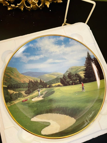 The 5th at Gleneagles Golf Course Porcelain Decor Plate – A.G. Hobson