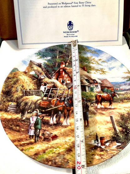 Wedgwood Boxed Country Days Haymaking Plate 20 cm Boxed