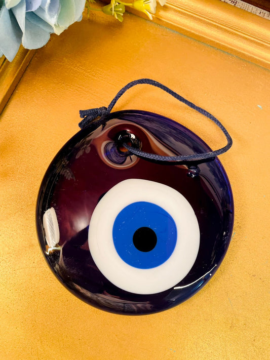 Handmade Evil Eye Glass Wall Hanging Decor