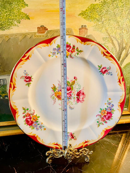 Adderley Bone China “Langley” Floral Decorative Plate  10 inches– Made in England.
