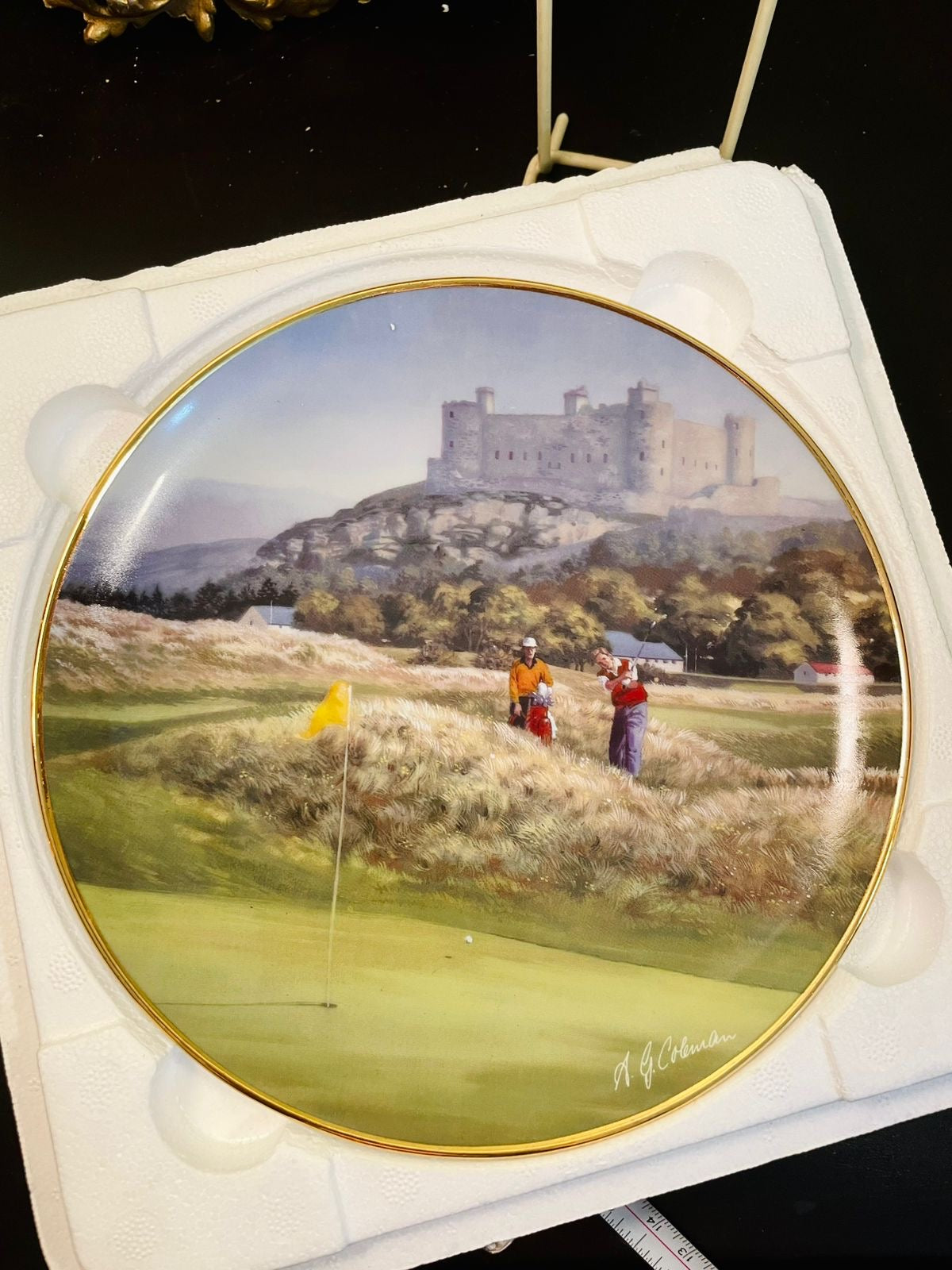 The 14th at Royal St. Davids Golf Course Porcelain Decor Plate – A.G. Hobson