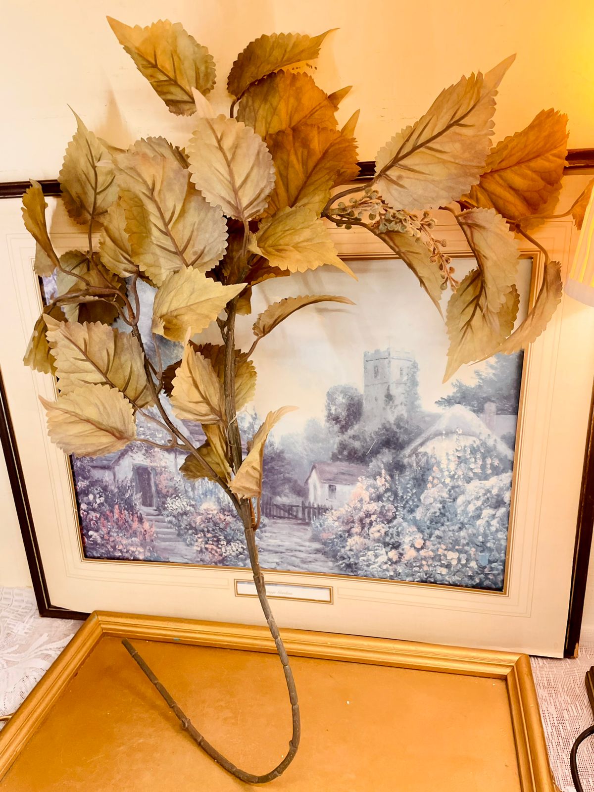 Autumn Artificial Leaf Branch Stem 30"