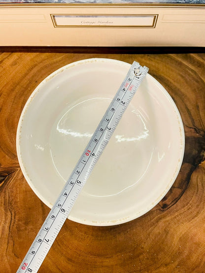 Set of 5 White Ceramic Ramekins | Soufflé Bowls Bakeware