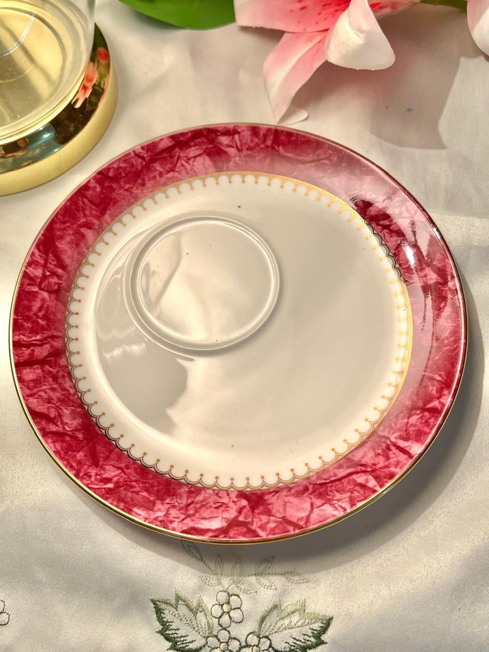 Queen's Symphony Fine Bone China Plate 8 in Made in England