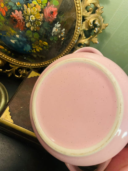 Pink Enamel Heat Me Pot 5 Inch