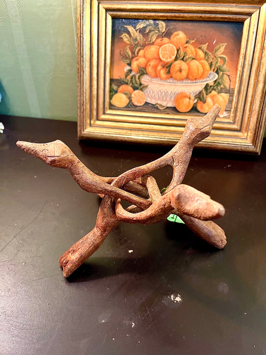 Rustic Branch Candle Holder – Wooden Tealight Display Stand