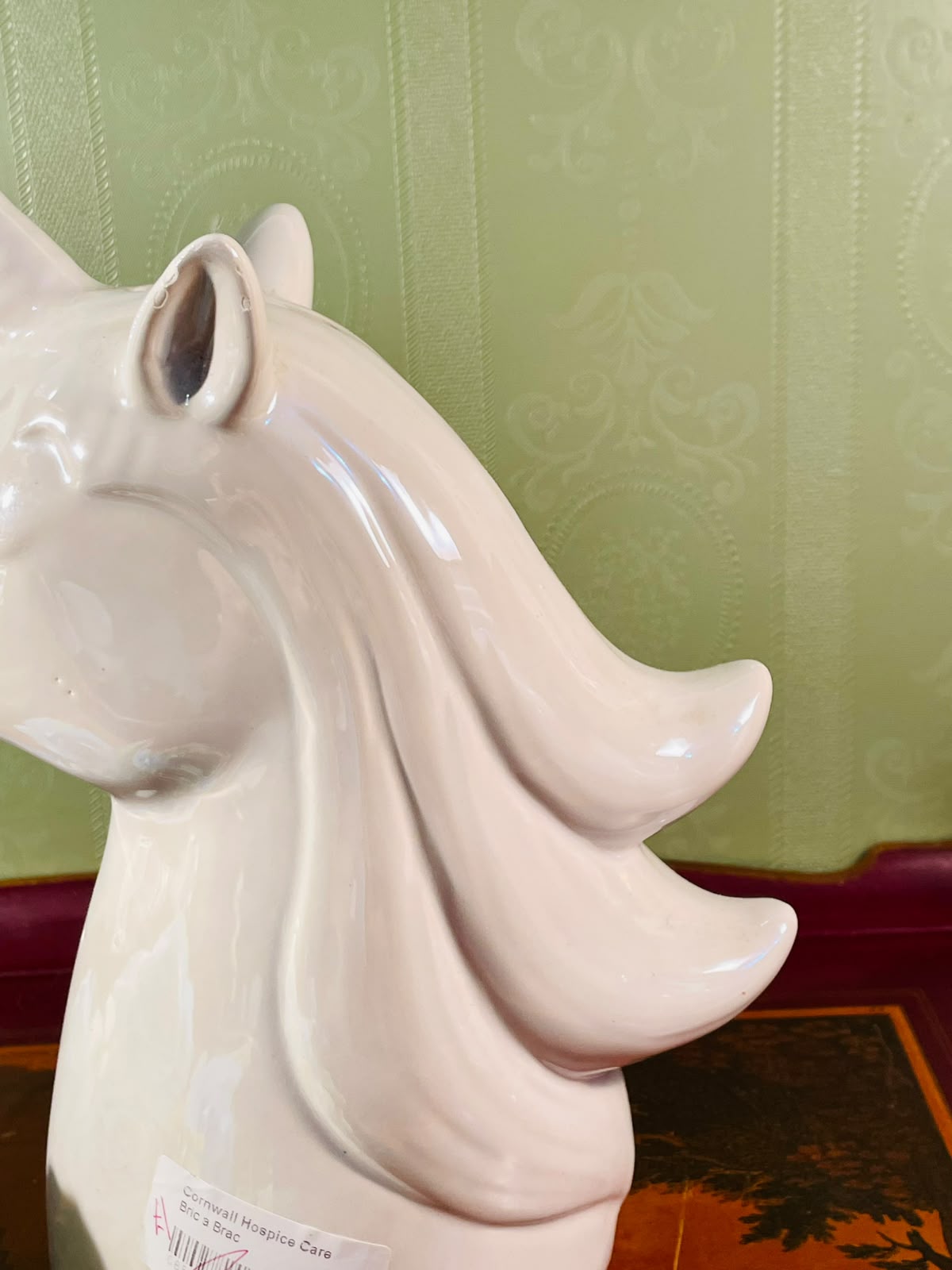White Ceramic Unicorn Money Bank – 9 Inch
