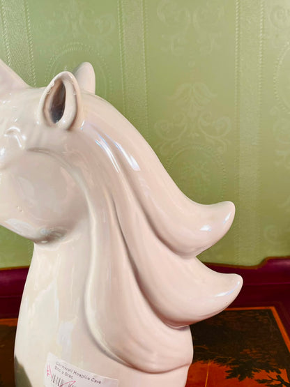 White Ceramic Unicorn Money Bank – 9 Inch