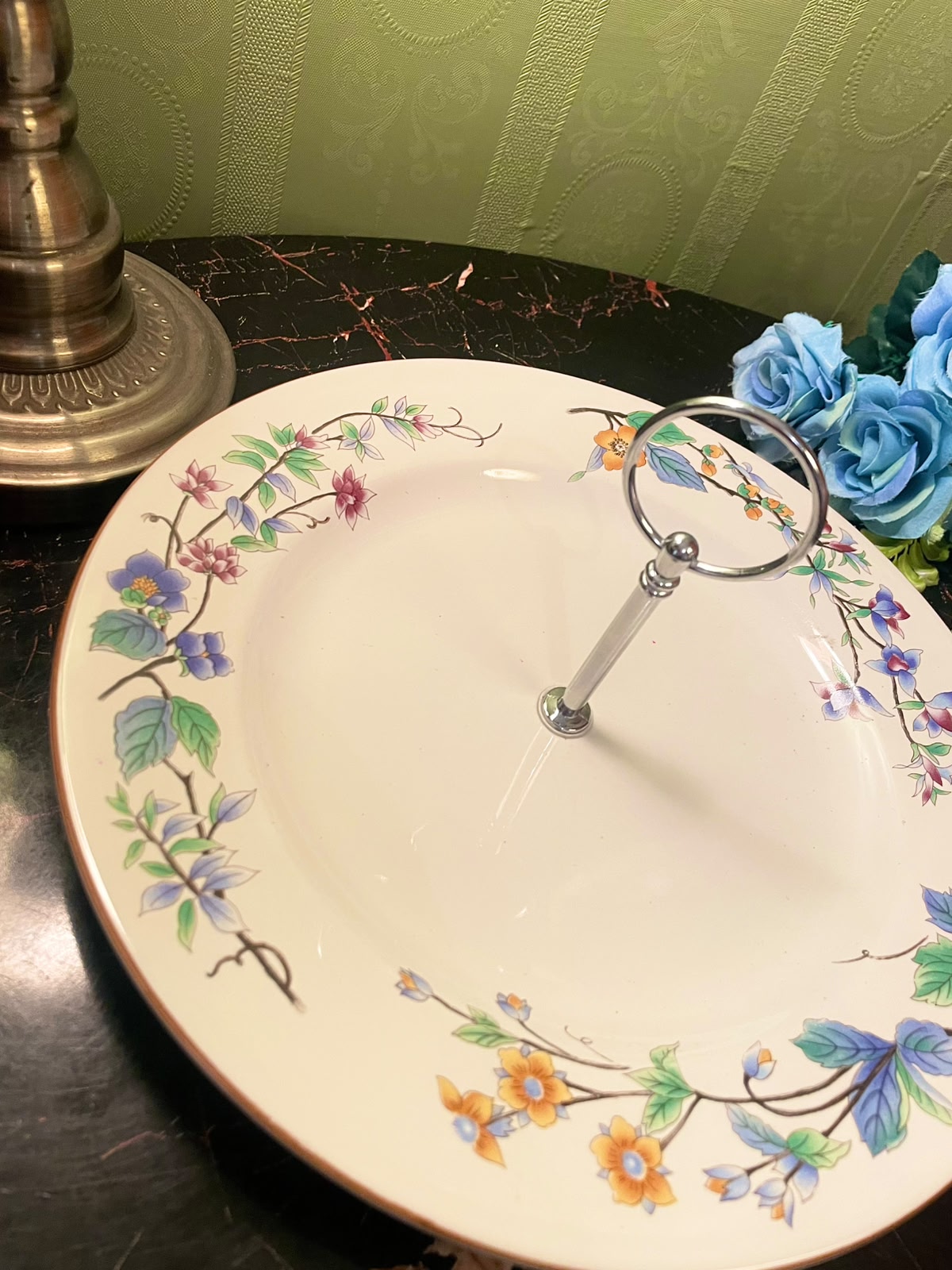 Woodhill Floral Handled Serving Plate
