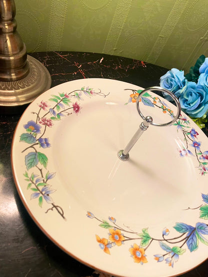 Woodhill Floral Handled Serving Plate