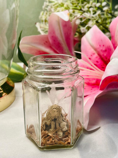 The Friend Catchers 1992 Miniature Glass Jar Figurine 9 cm