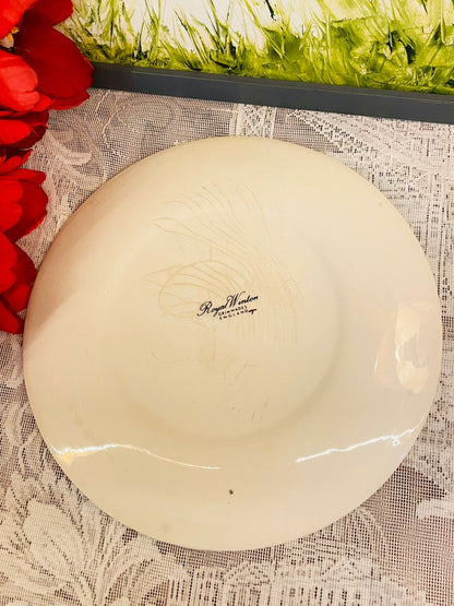 Royal Winton Grimwades Floral Plate Gold Rim 10 Inch