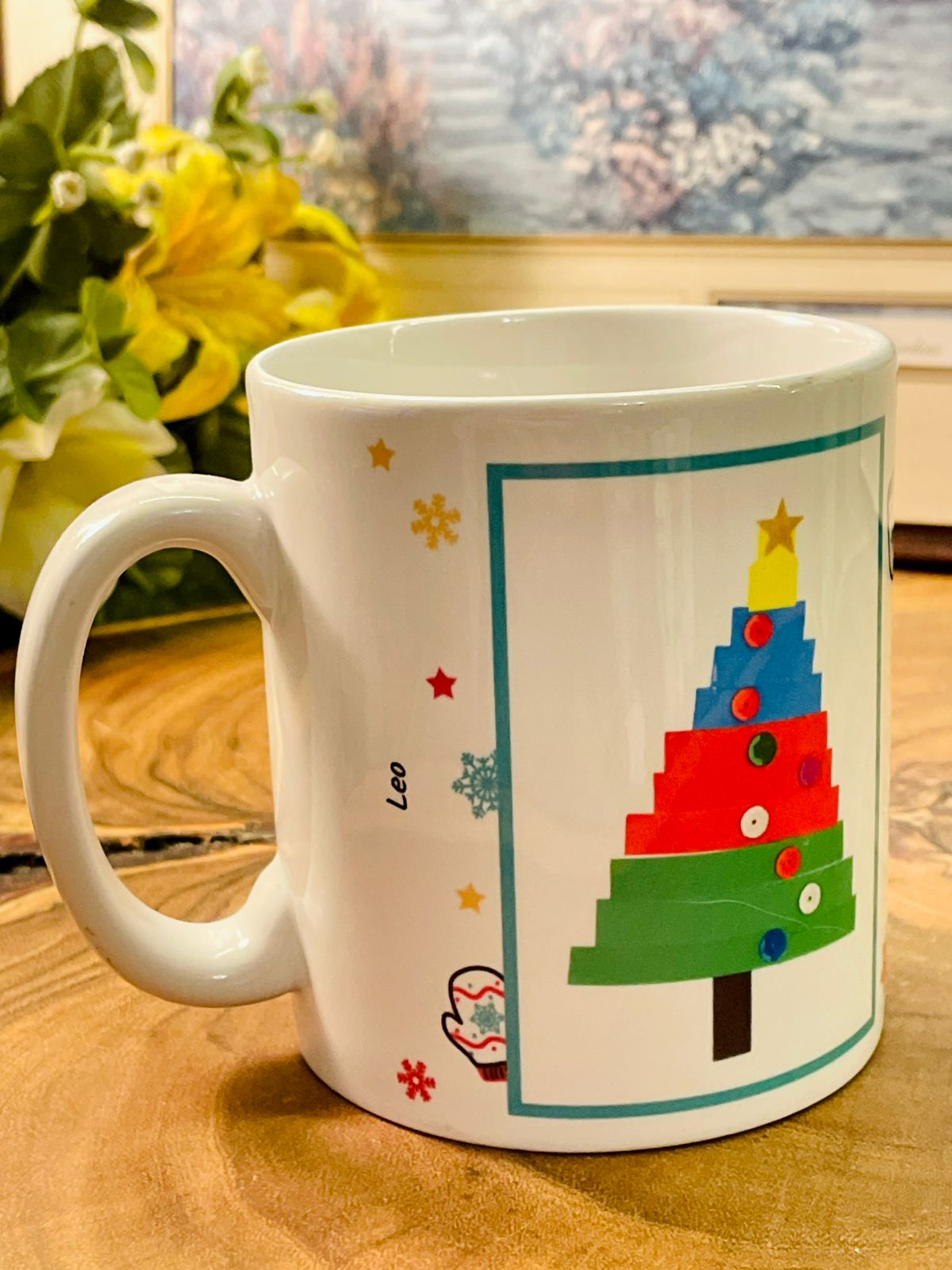Personalised Christmas Nanny Mug | Festive Tree Ceramic Cup