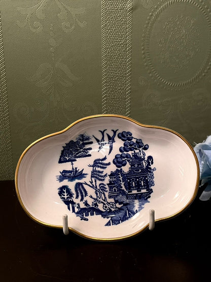 Coalport Willow Bone China Trinket Dish 5 Inch