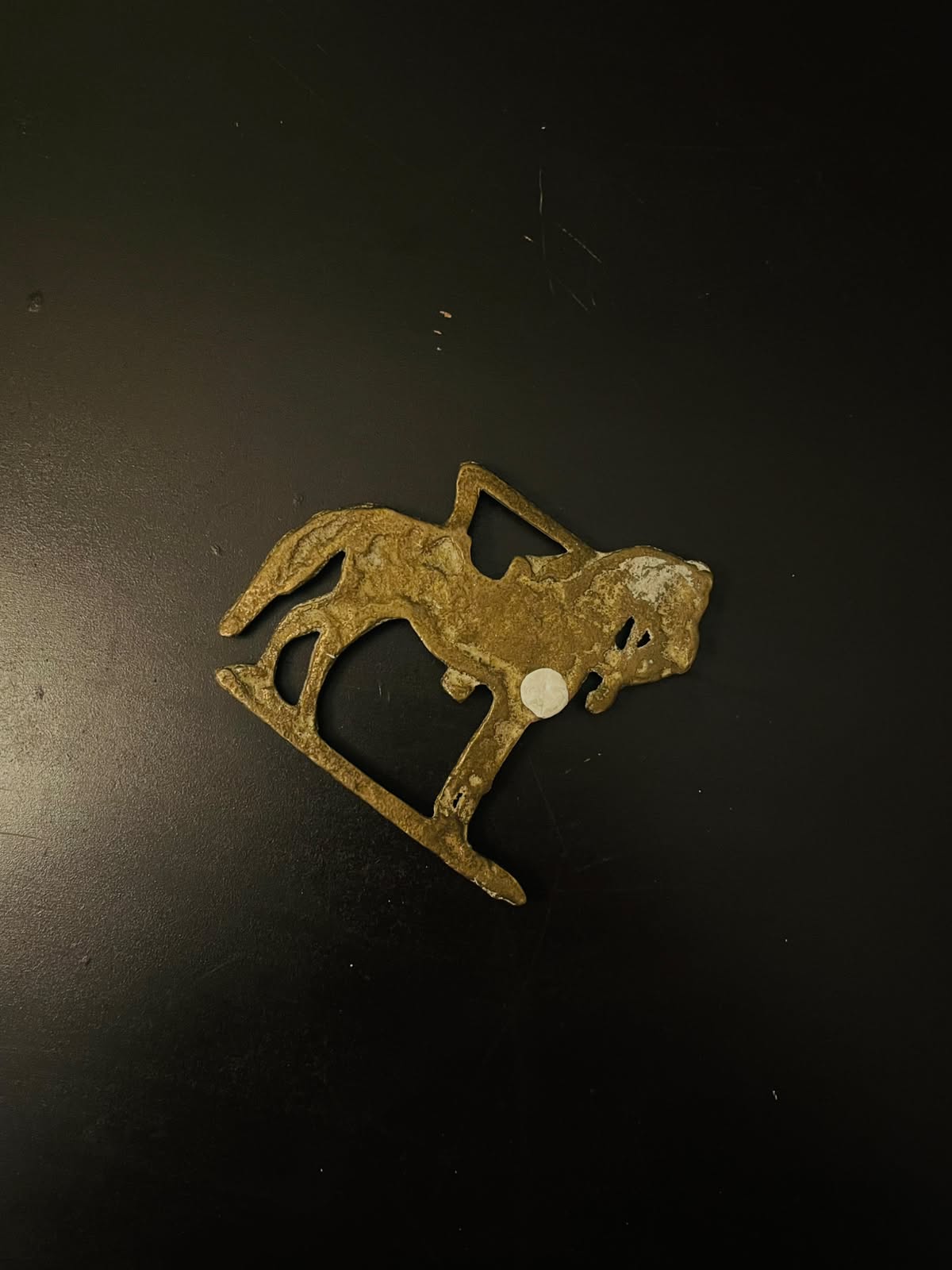 Vintage Brass Rocking Horse Figurine