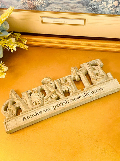Auntie Wooden Sentimental Quote Plaque Decorative Sign