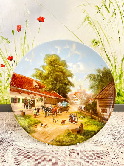 1987 Seltmann Weiden Bauernhochzeit Village Plate