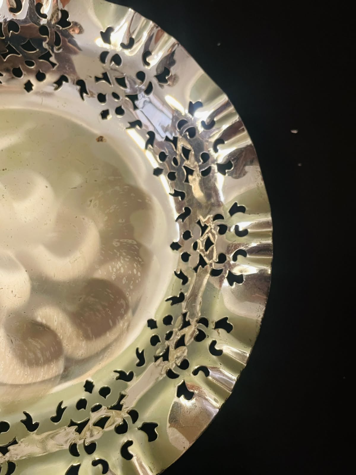 Vintage Silver Plated Pierced Platter Tray