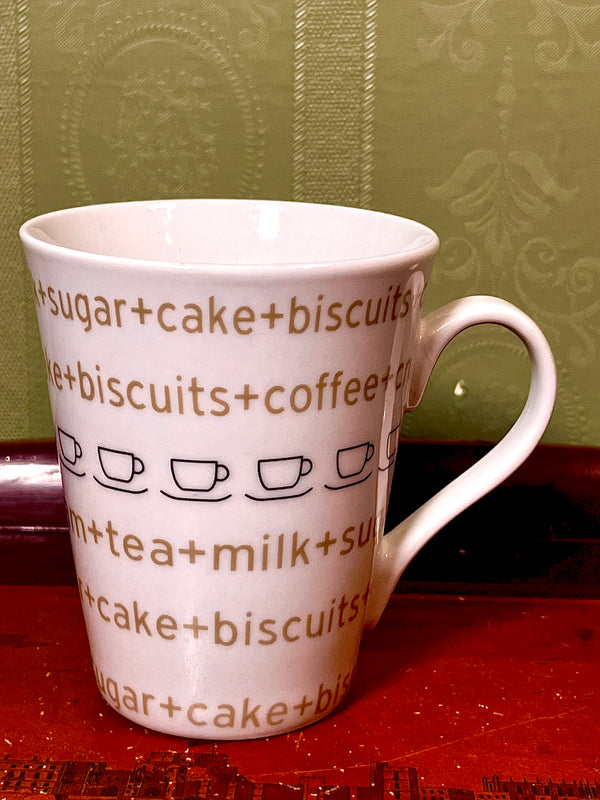 Sainsbury’s for Home Coffee Tea Porcelain Mug Typography Design