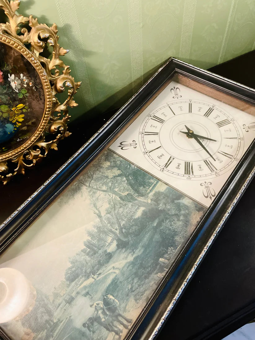 Vintage Sheffield Heritage Wall Gallery with Clock – 4 Piece Set