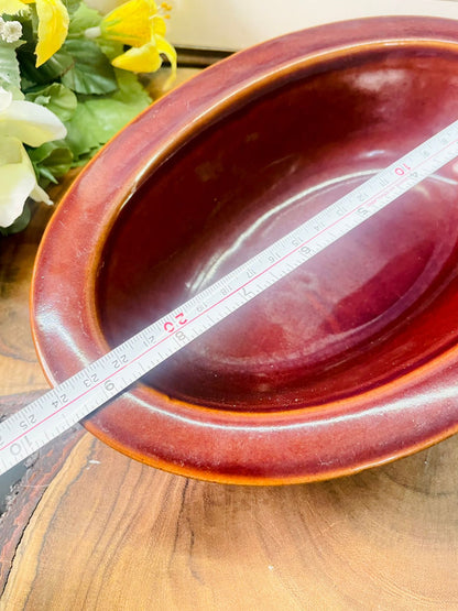 Vintage Johnson Bros Brown Oval Serving Dish England