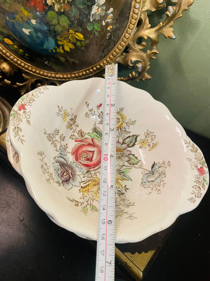 Set of 2 Spode Sheraton Floral Serving Bowl Made in England