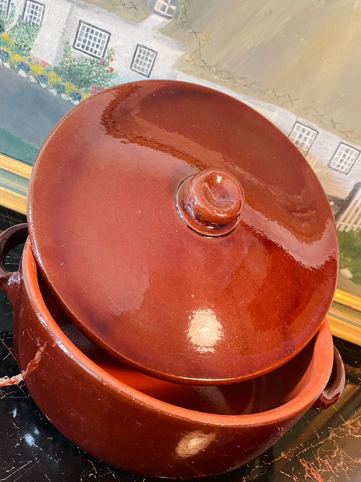 Large Teracotta Tureen / Casserole Dish with Lid for cooking purpose – Made in Germany