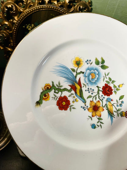 Regency Bone China Bird & Floral Decorative Plate