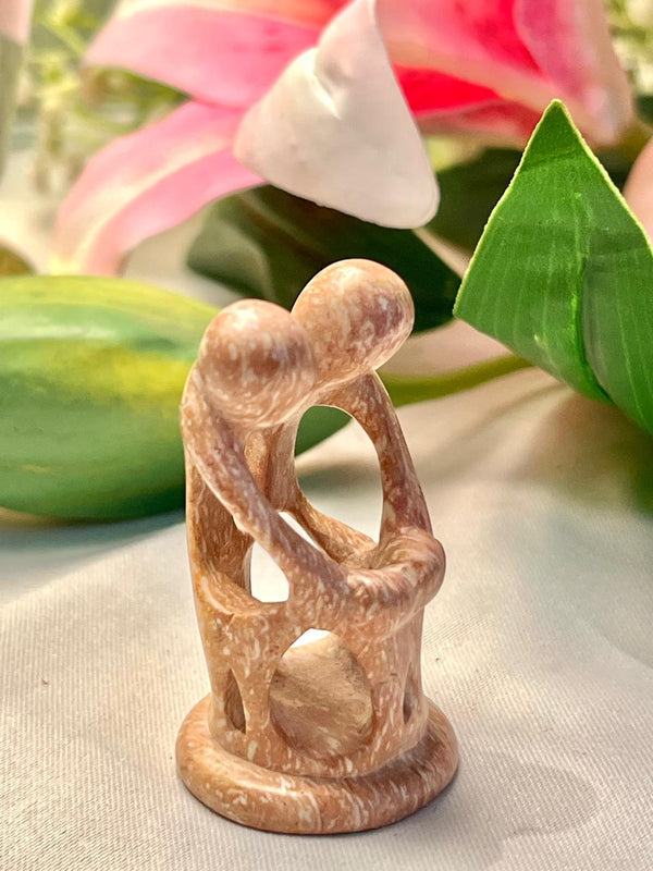 Vintage Abstract Family Figurine Approx. 2.5 in