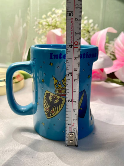 MoHaba Blue Heraldic Crest Ceramic Mug 10cm - 1 Piece