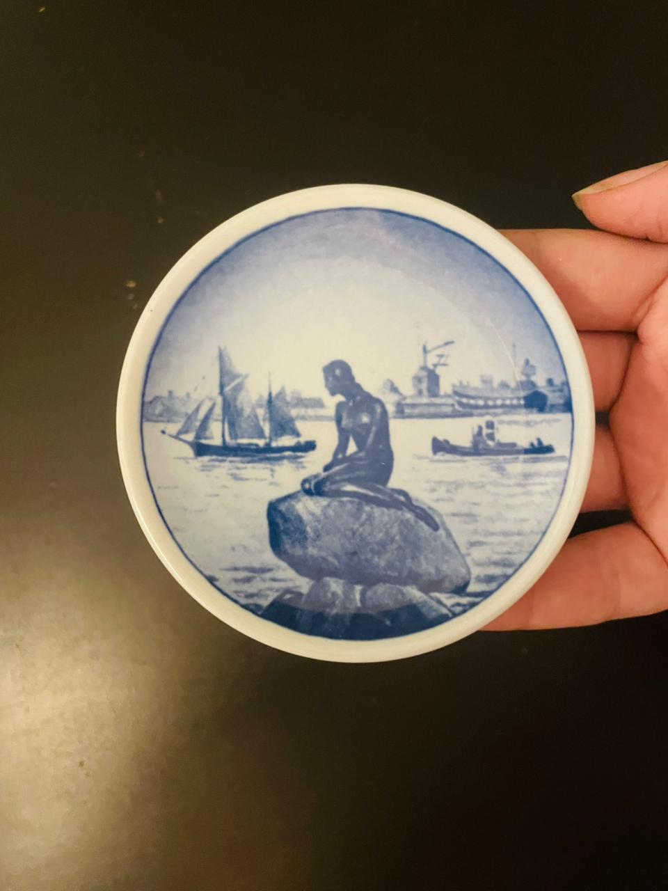 Royal Copenhagen Little Mermaid Mini Plate 3 Inch