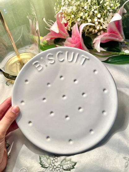 Sainsbury's For Home White Biscuits Plate 22cm