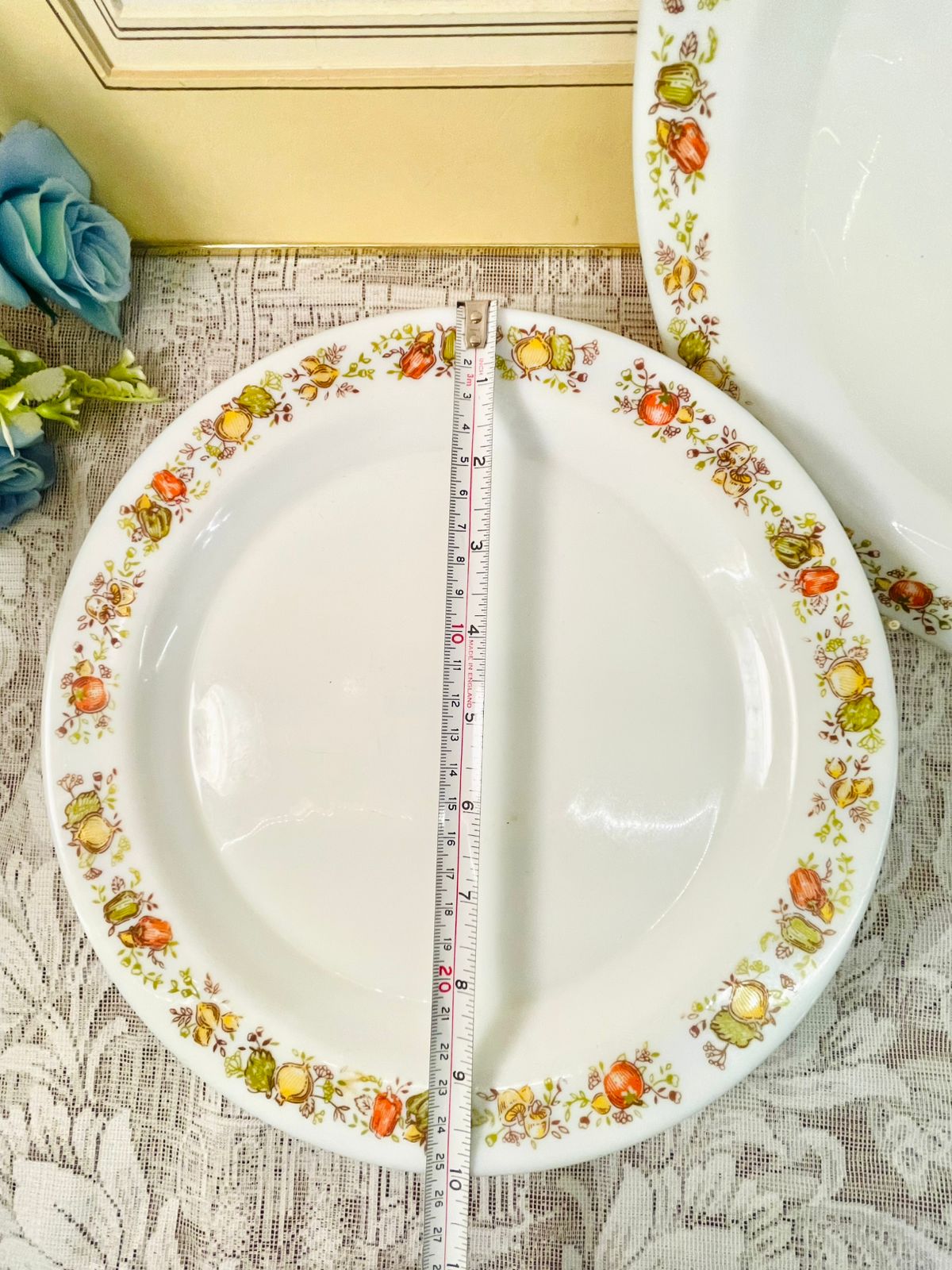 Vintage Autumn Harvest Porcelain set of 6 Dinner Plate