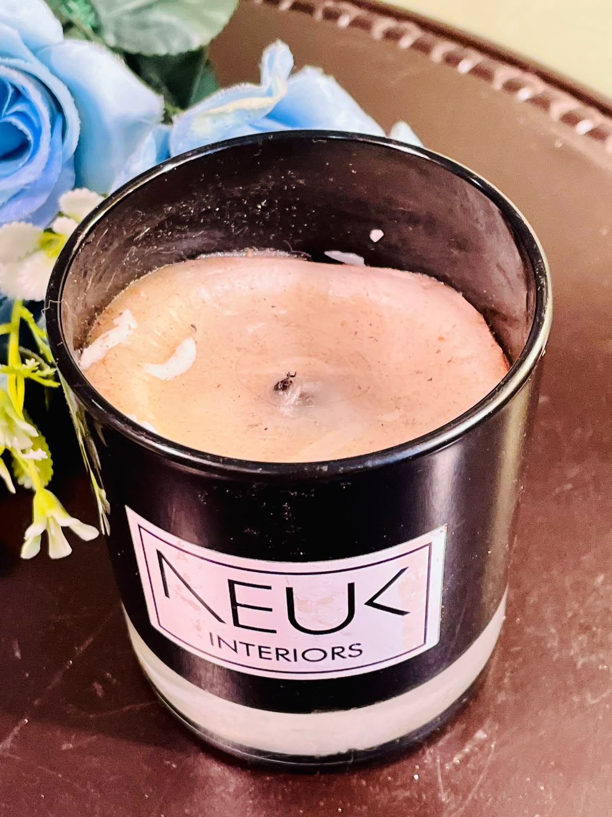 NEUK Interiors Scented Candle in Black Crystal Jar – 10cm