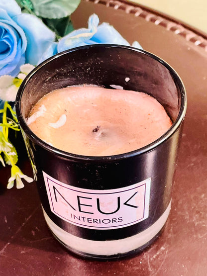 NEUK Interiors Scented Candle in Black Crystal Jar – 10cm