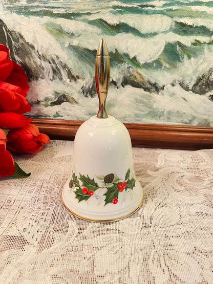 Royal Grafton Noel Holly Bone China Bell