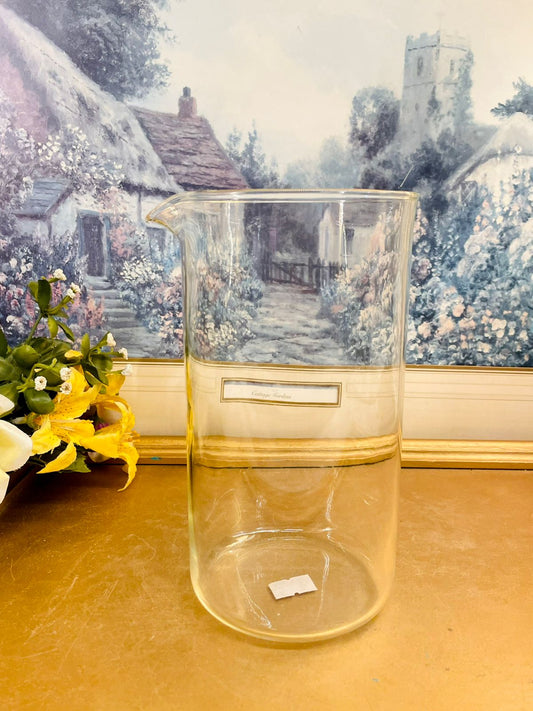 Vintage Glass Pitcher – Minimal Clear Serving Jug