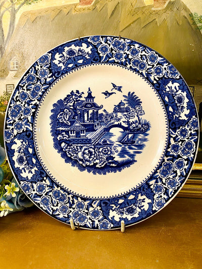 Vintage Blue Willow Decorative Plate 9 inch– Old Willow English China