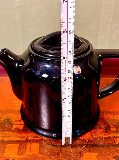 Beltman Langer USA Black Stoneware Teapot | Vintage Coffee Pot