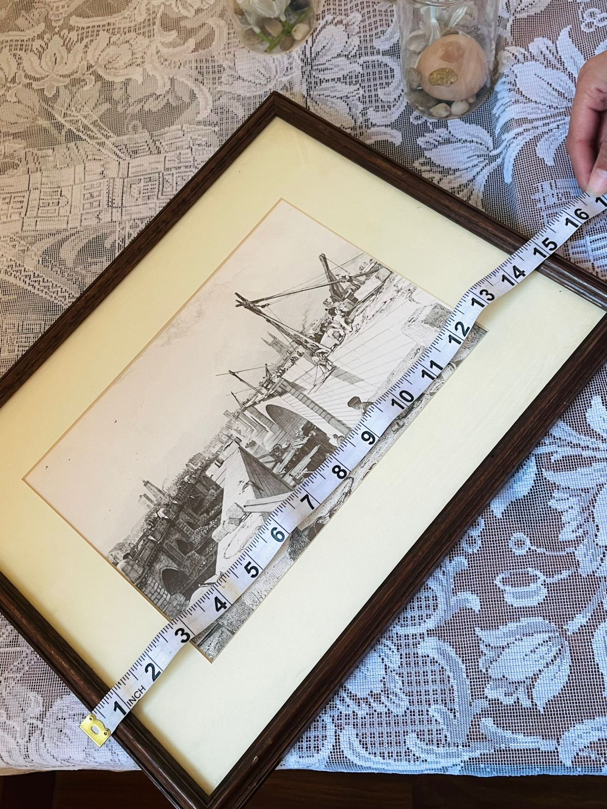 Set of 3 Vintage Historic Black & White Architecture Frames – Wall Art