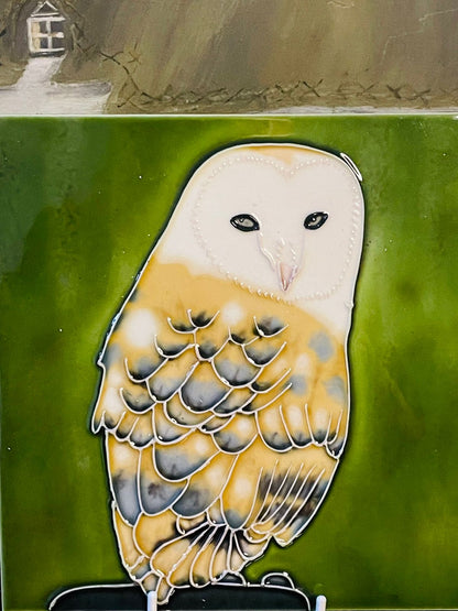 Angus Bull by Clive Fredrikson – Artist Owl 3D Painting Frame | Vintage Collectible Wall Art in Pakistan