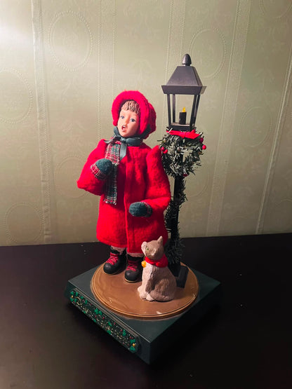 Dickens Collection Victorian Caroler Lighted Figurine