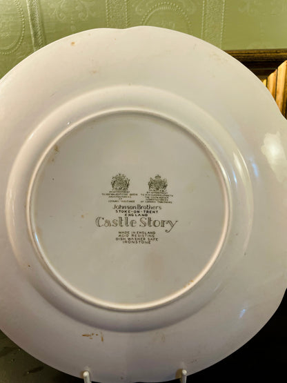 Johnson Brothers Castle Story Ironstone Plate 10.5 Inch