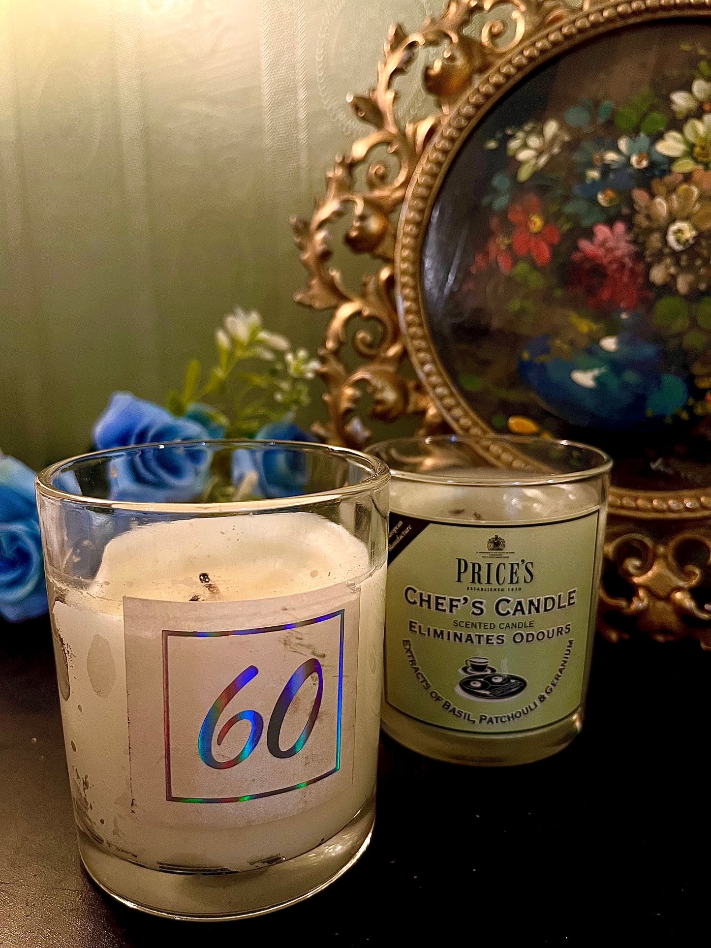 Set of 2 Price’s Chef’s Glass Jar Scented Candles