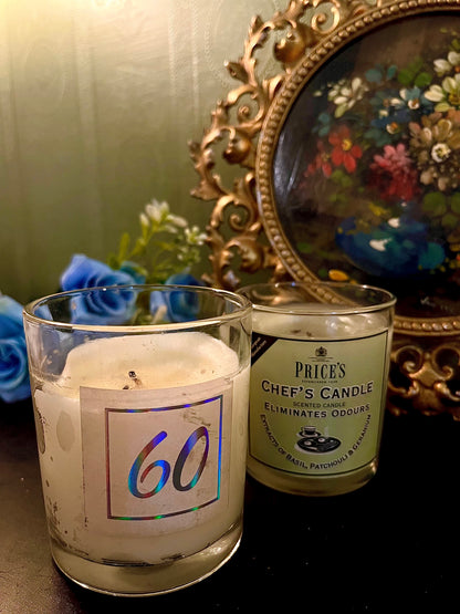 Set of 2 Price’s Chef’s Glass Jar Scented Candles