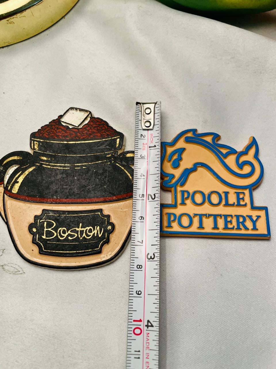 Poole Pottery & Boston Magnet Set of 2