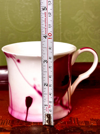 The Leonardo Collection Poppy Fine Bone China Mug Pink Red
