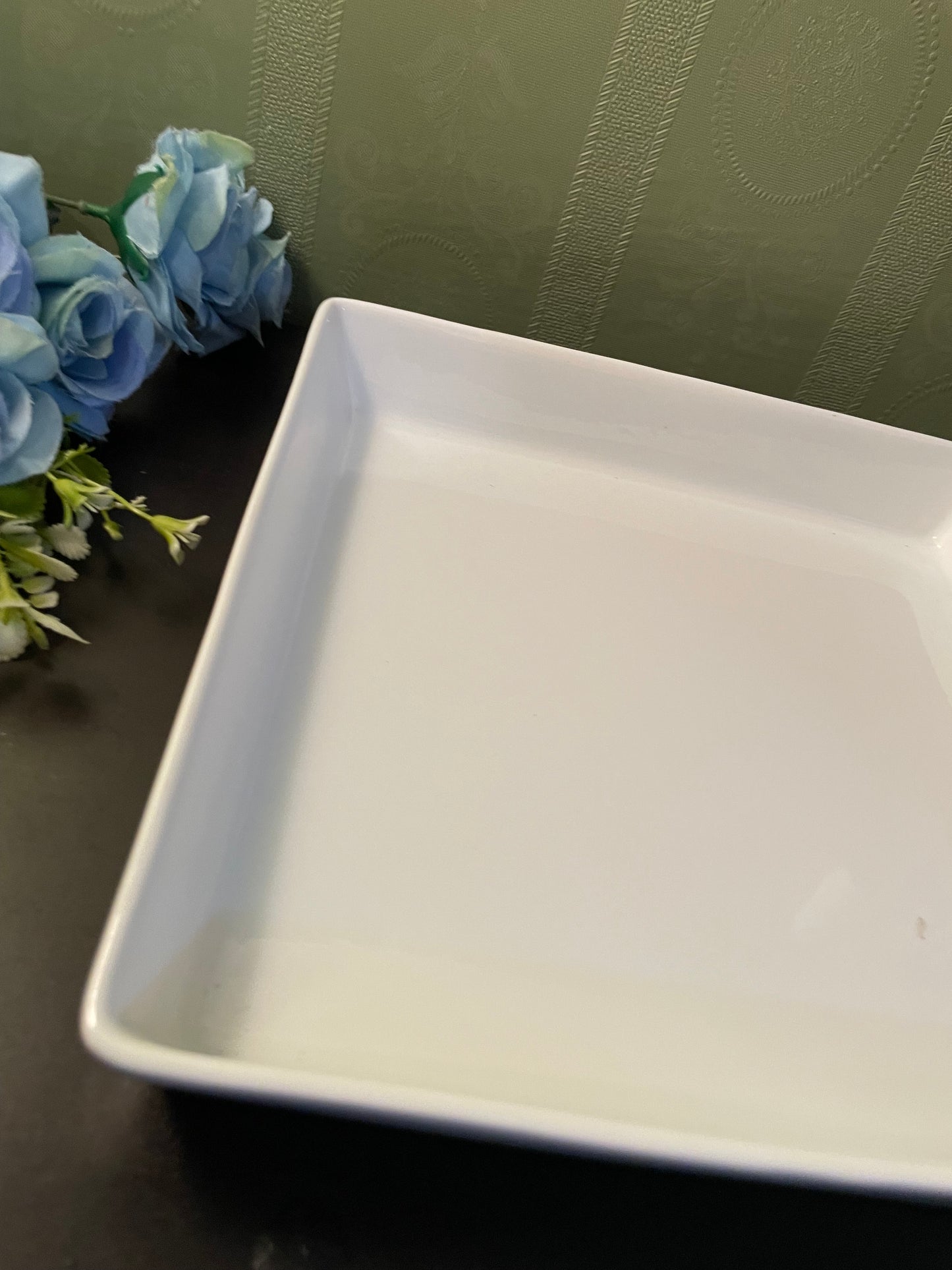 White Square Ceramic Serving Dish